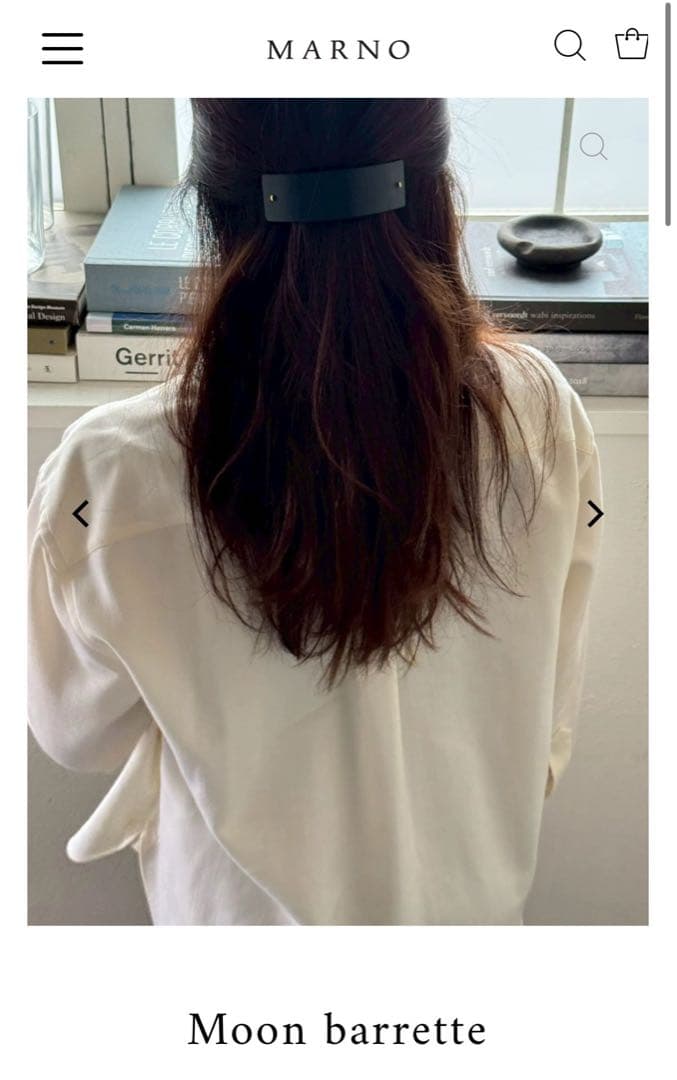 Marno Moon barrette マーノムーンバレッタ　丸林広奈