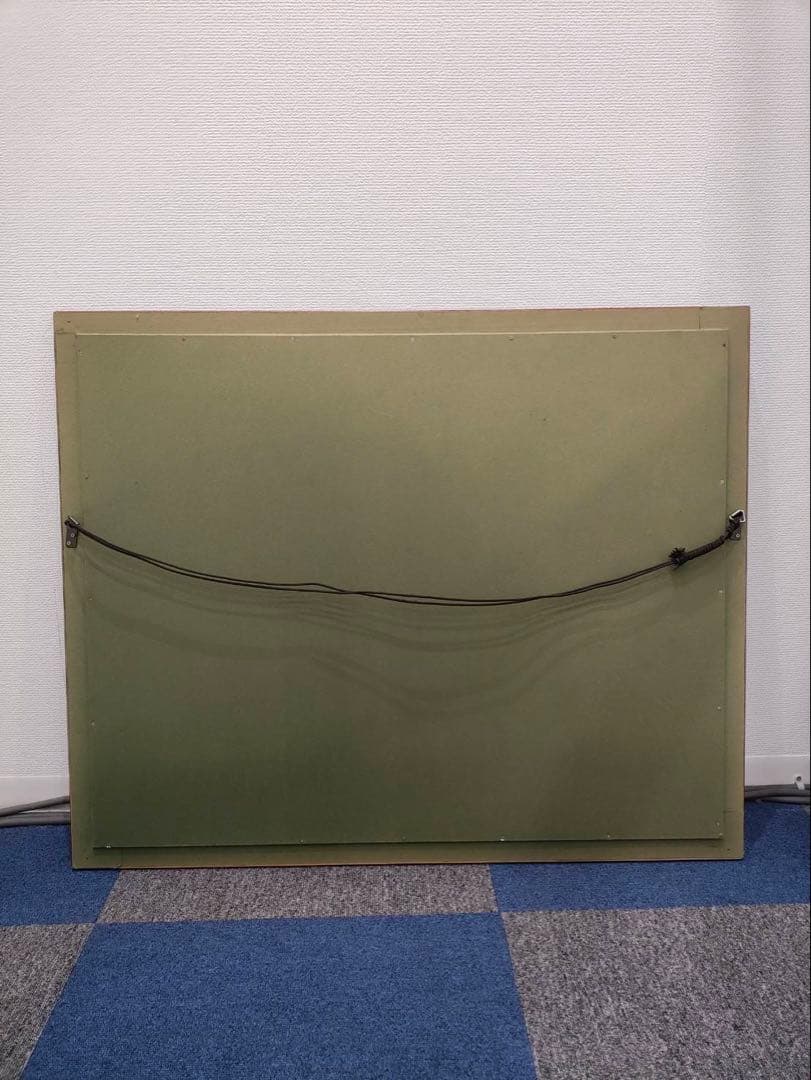 ペルシャ絨毯　手織り絵画絨毯　鑑定書付き　フレーム付き