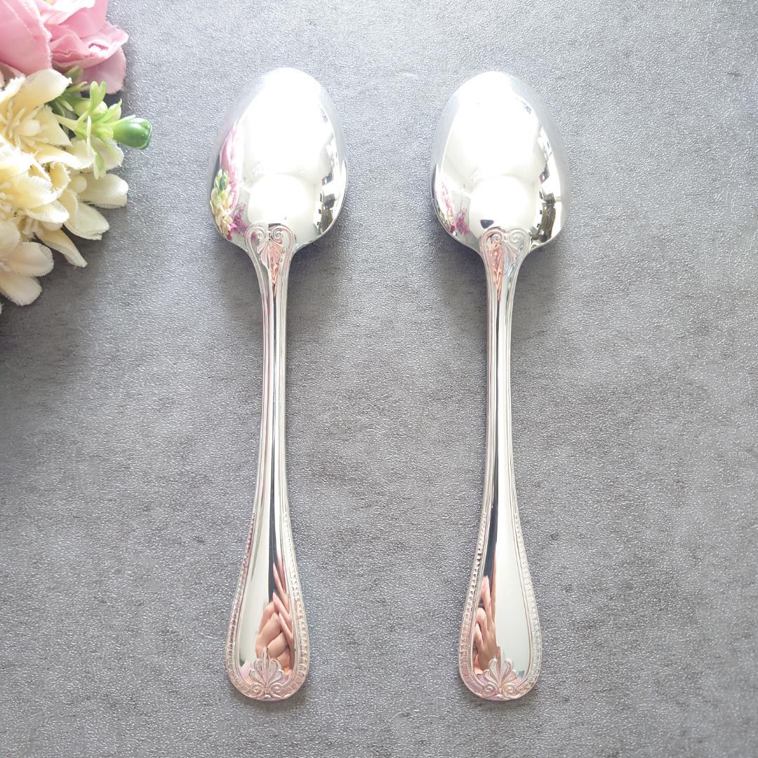 美品 クリストフル マルメゾン ティースプーン 2点