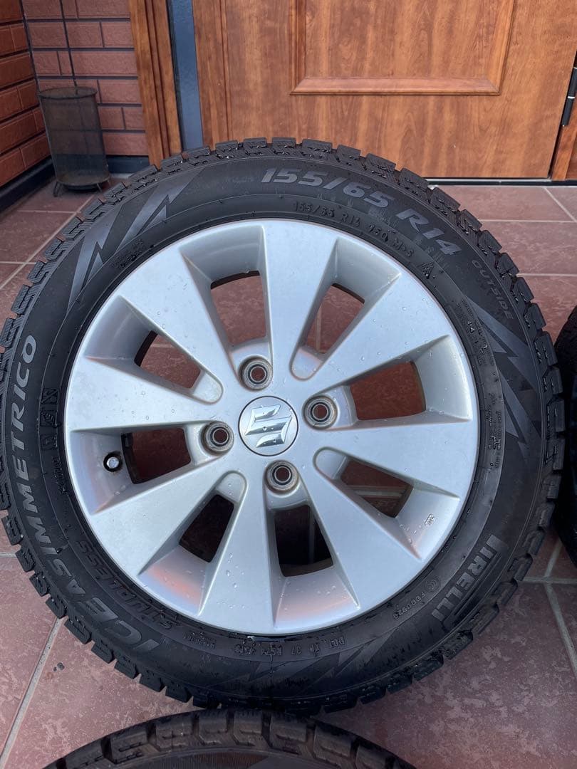 スズキ 155/65 R14 冬用タイヤセット　スペーシア