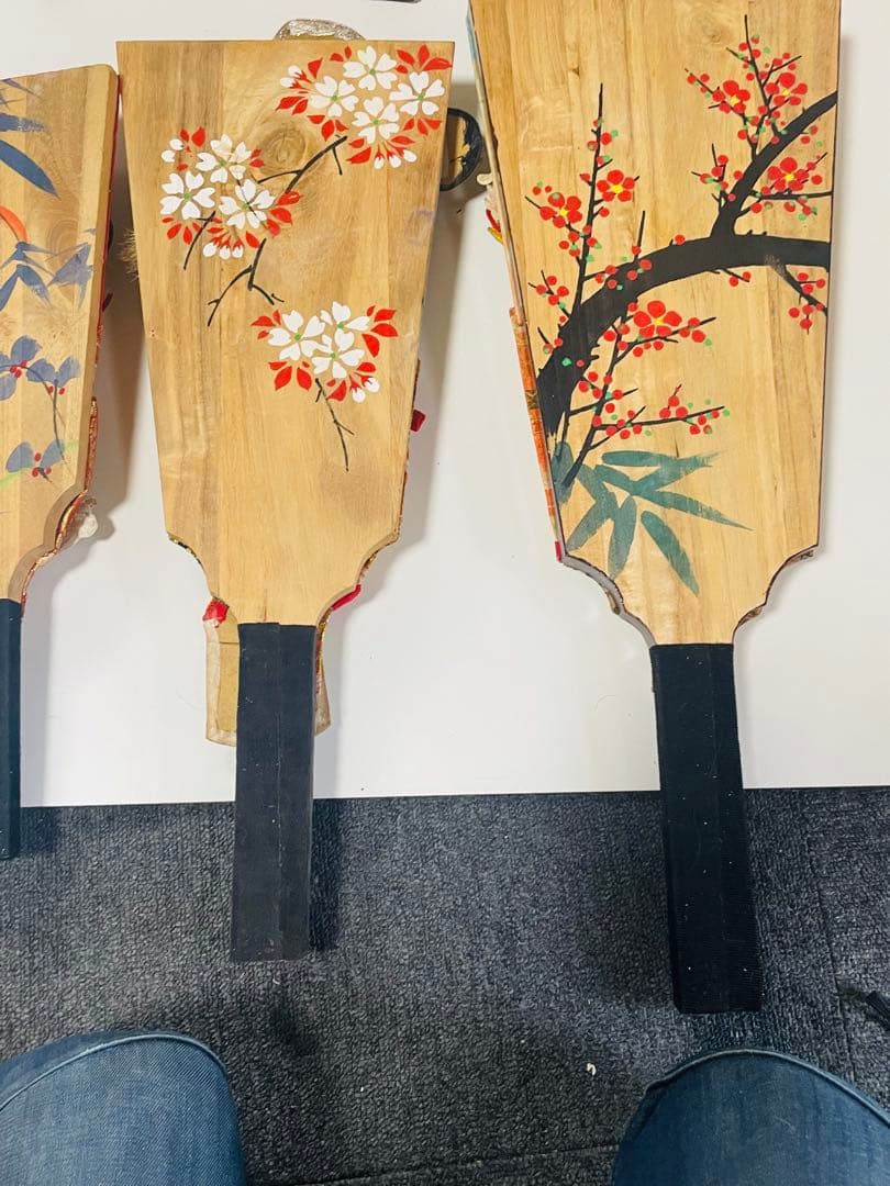 ビンテージ　日本の伝統的羽子板8個セット