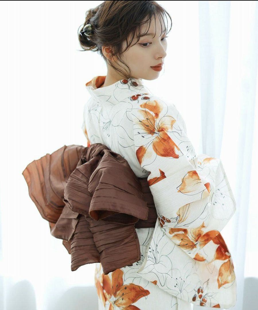 Dita ディータ 花柄 浴衣・帯セット