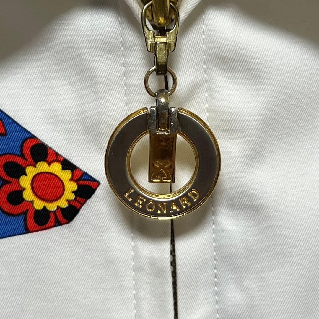 LEONARD SPORT レオナール　ゴルフ柄 ゴルフ ジャケット　FREE