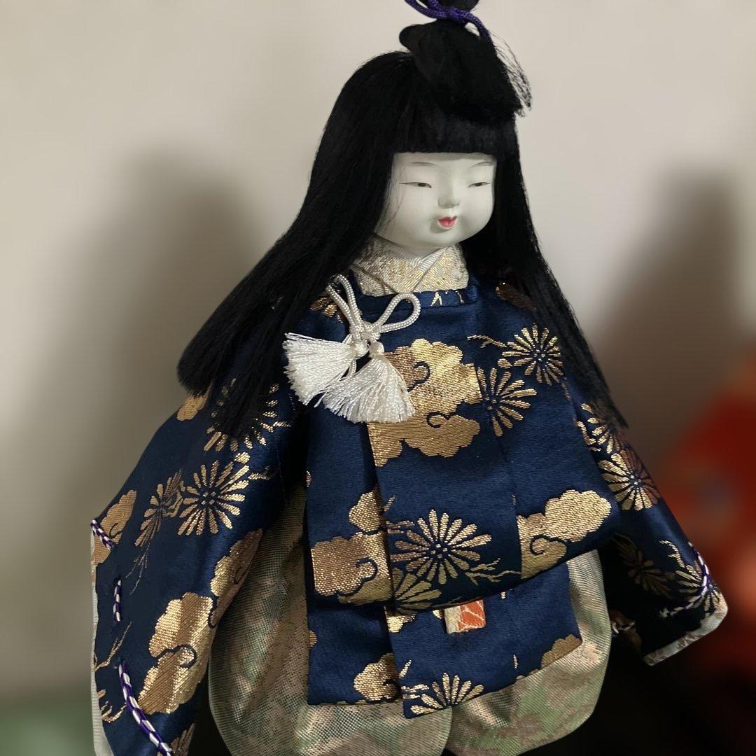 日本人形　男の子女の子　上品な顔立ち