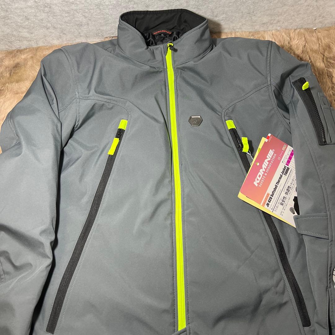 KOMINEバイク用 ジャケットプロテクトソフトシェルサーマルジャケット XL