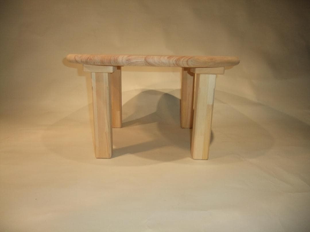 無垢パイン材丸テーブル★天然木★おしゃれな座卓★パイン材★ちゃぶ台★丸テーブル③