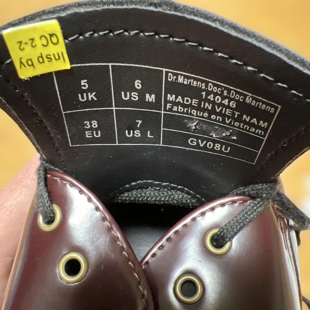 Dr. Martens バーガンディ レザー シューズ