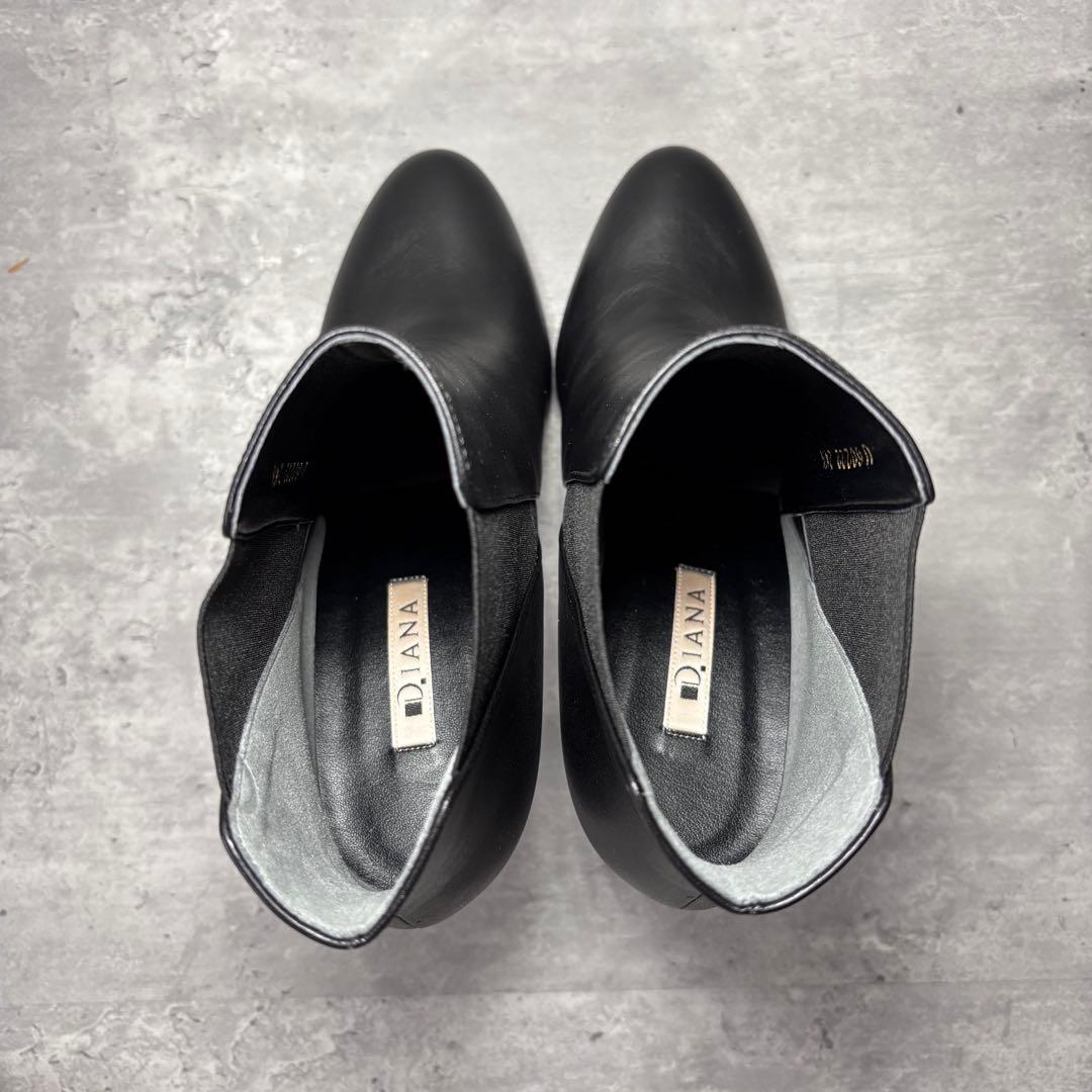 【ほぼ新品】DIANA ダイアナ　ショートブーツ　サイドゴア　厚底　ハイヒール