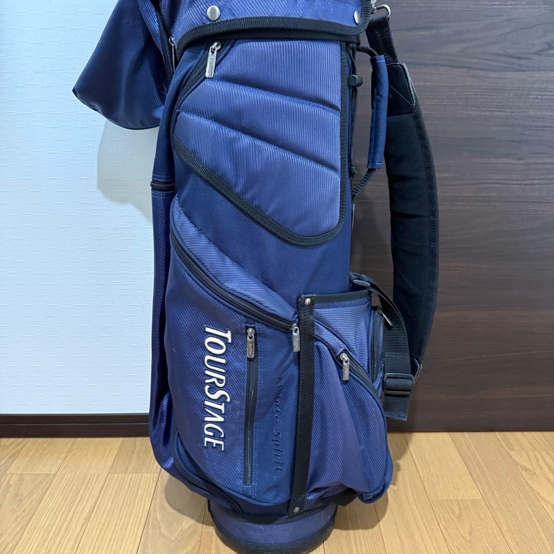 BRIDGESTONE TOURSTAGE キャディバッグ ゴルフバッグ 紺/黒