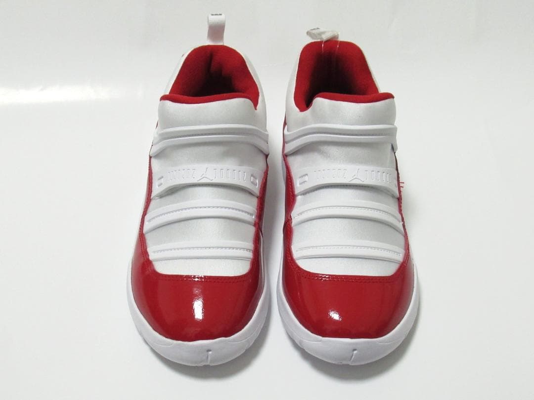 22cm 白 赤 ジョーダン 11 レトロ リトル フレックス スリッポン