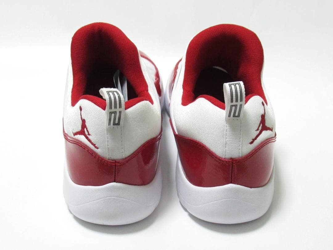 22cm 白 赤 ジョーダン 11 レトロ リトル フレックス スリッポン