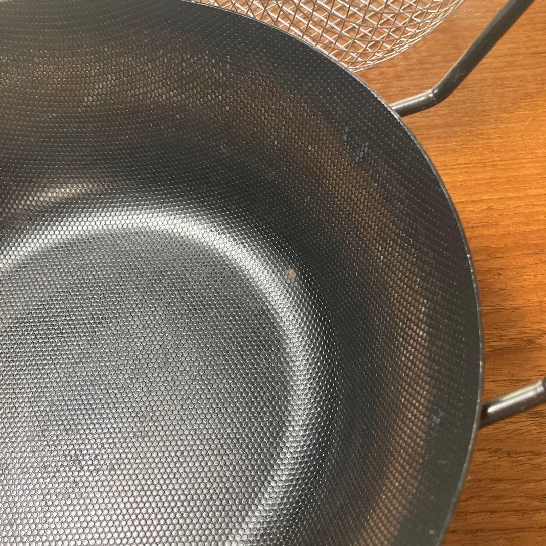 la base/ラバーゼ/IH対応・鉄揚げ鍋セット（28cm）