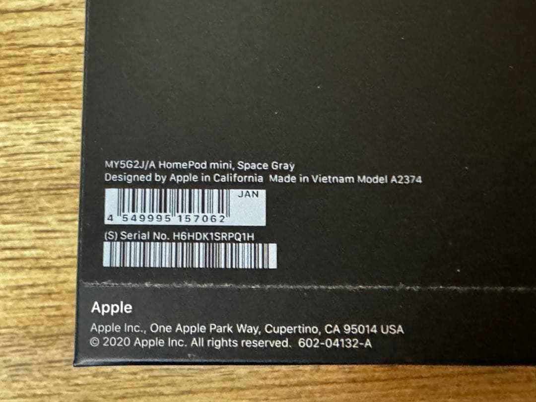 Apple Pod mini ブラック スペースグレイ 付属品完備