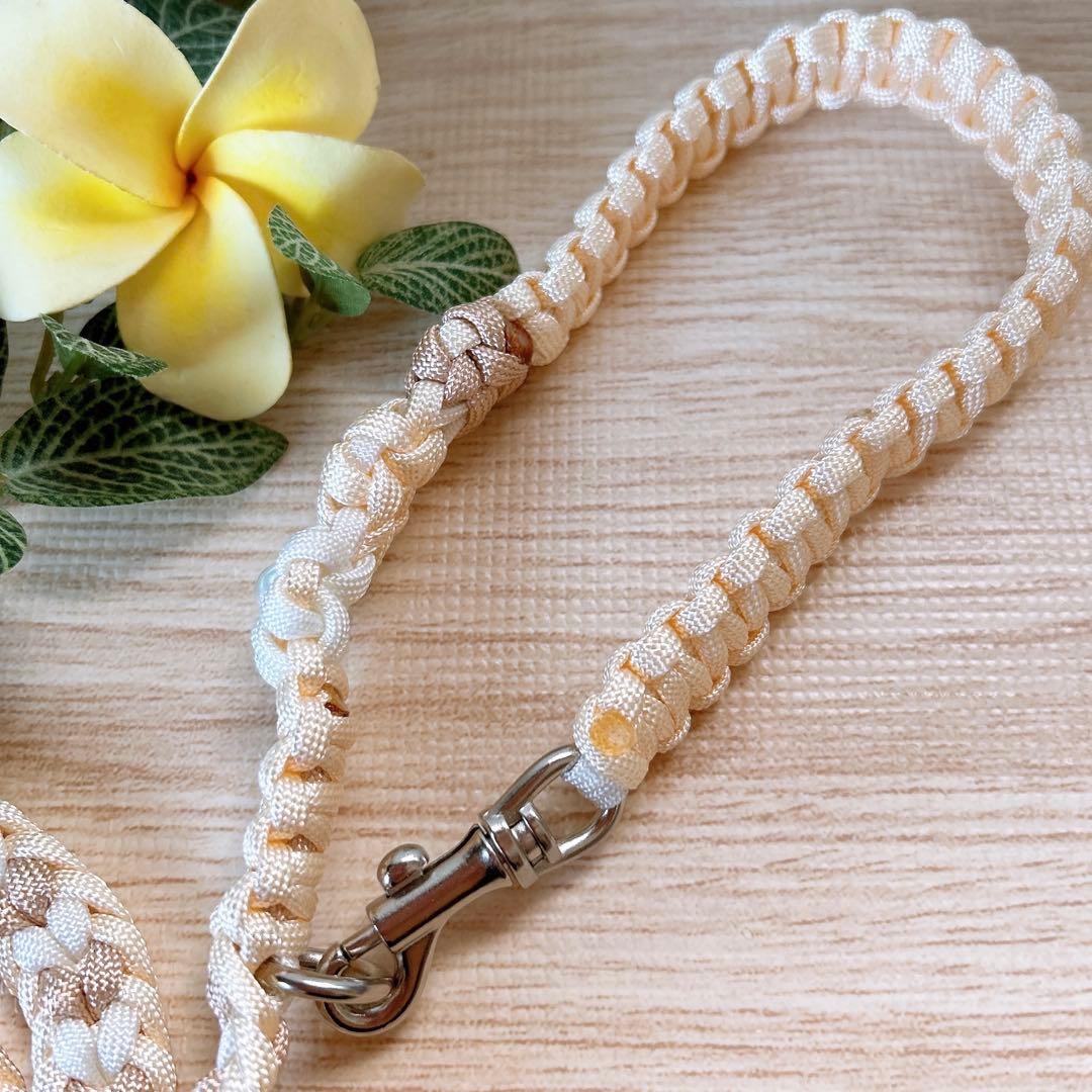 パラコードリード　カフェリード　ダブルハート編み　No.124