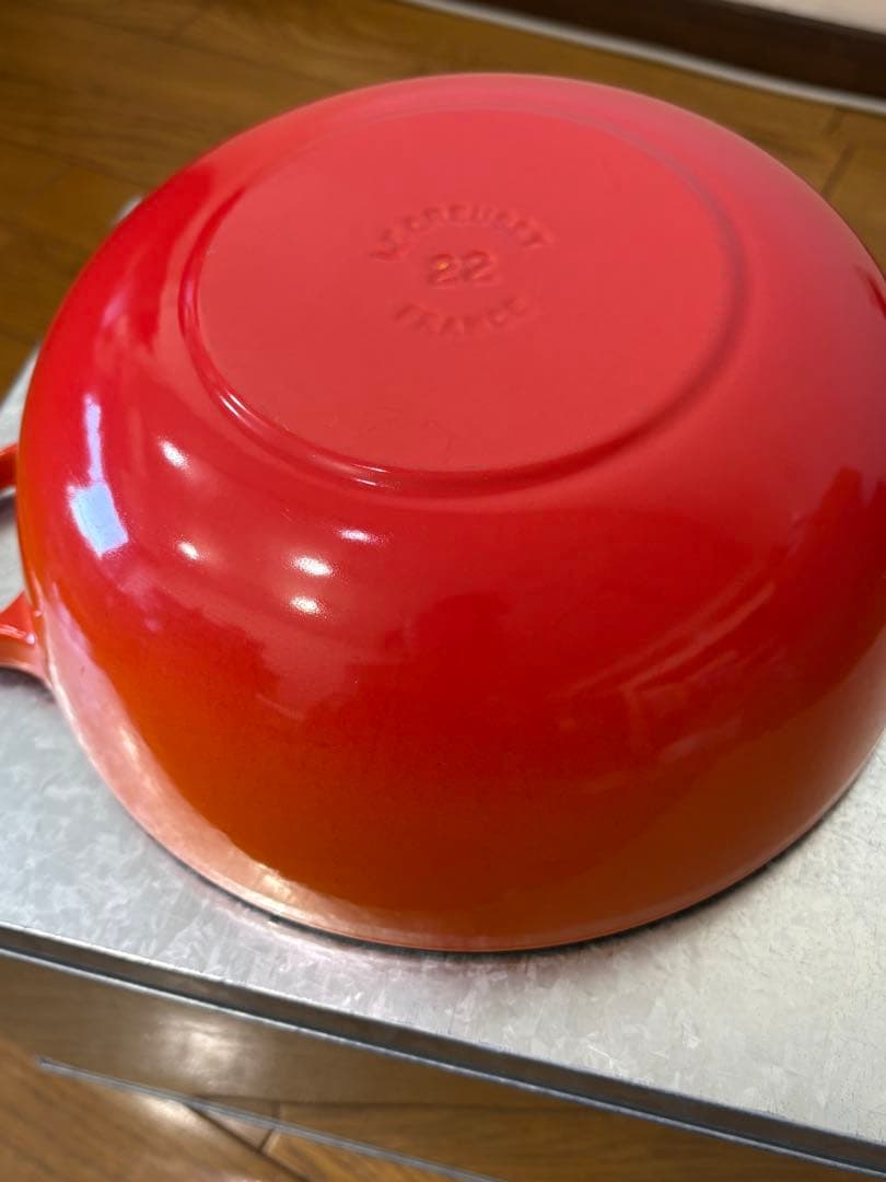LE CREUSET ル・クルーゼ　マルミット オレンジ 22cm 鍋