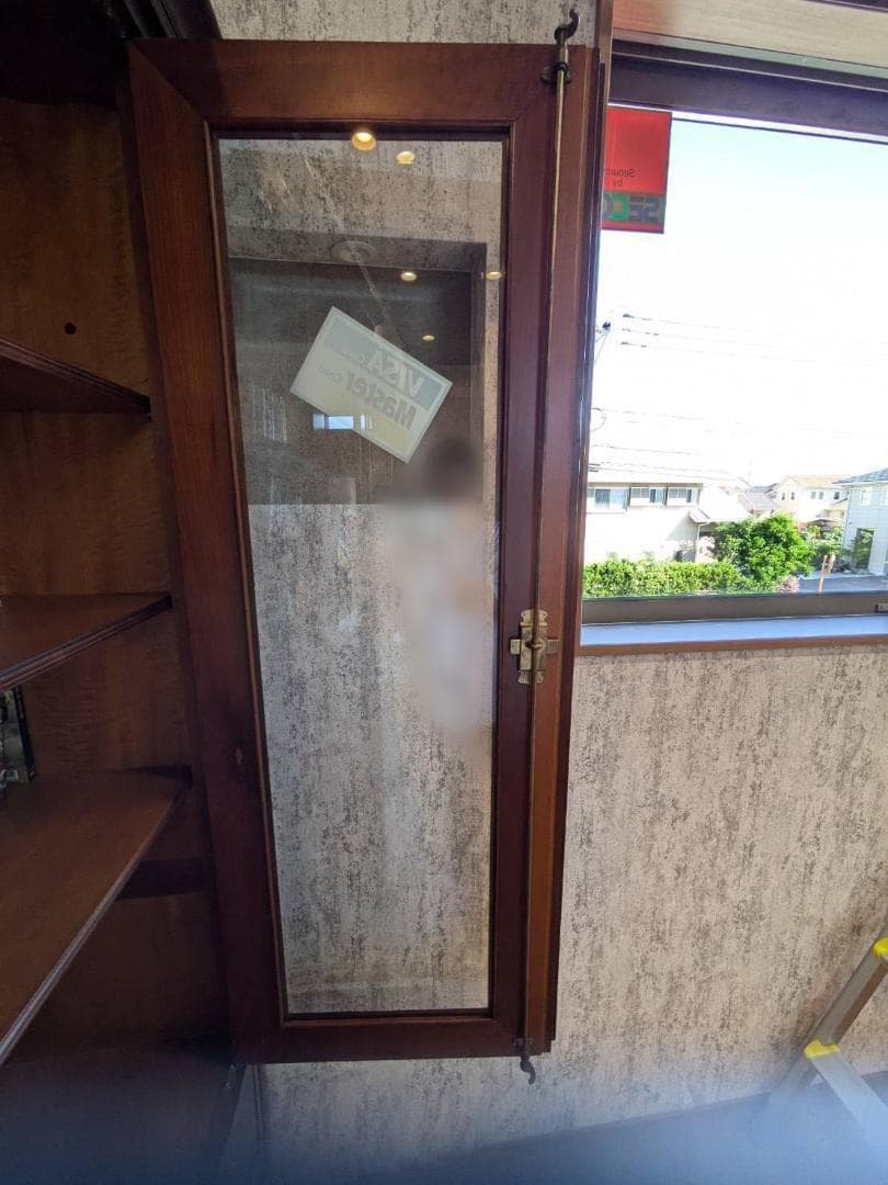 【高級】イギリス家具　アンティーク　食器棚　本棚　キャビネット