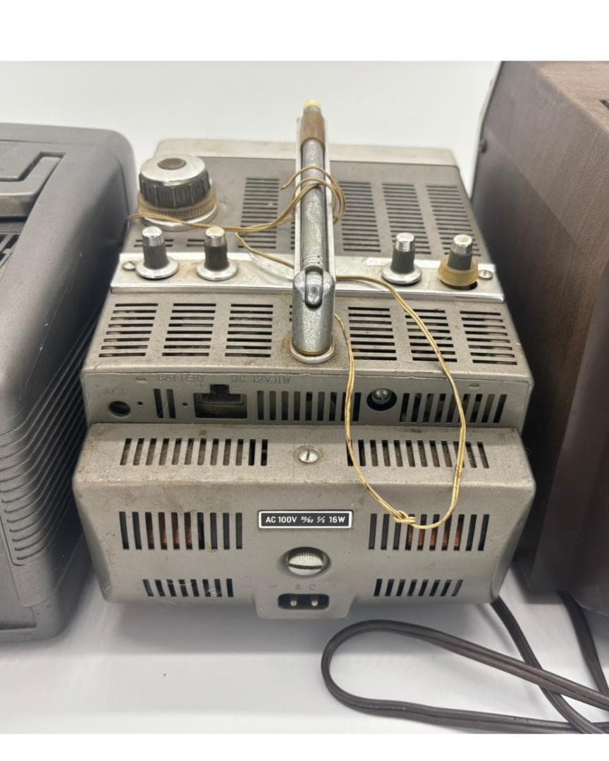 【希少】昭和レトロ ブラウン管 テレビ 3点セット アンティーク インテリア