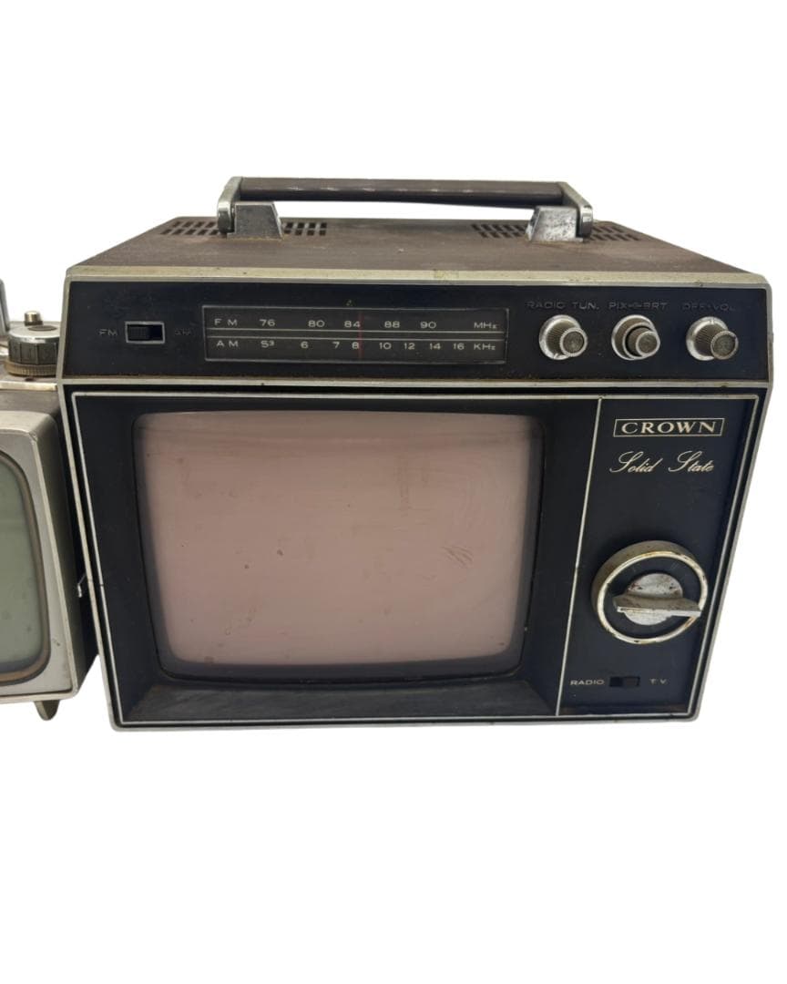 【希少】昭和レトロ ブラウン管 テレビ 3点セット アンティーク インテリア