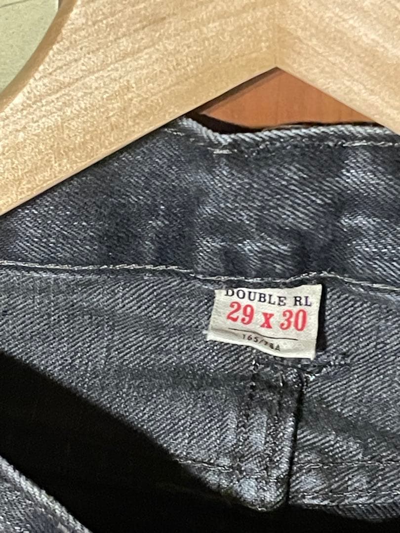 RRL ブラックデニム　SLIM NARROW W29L30