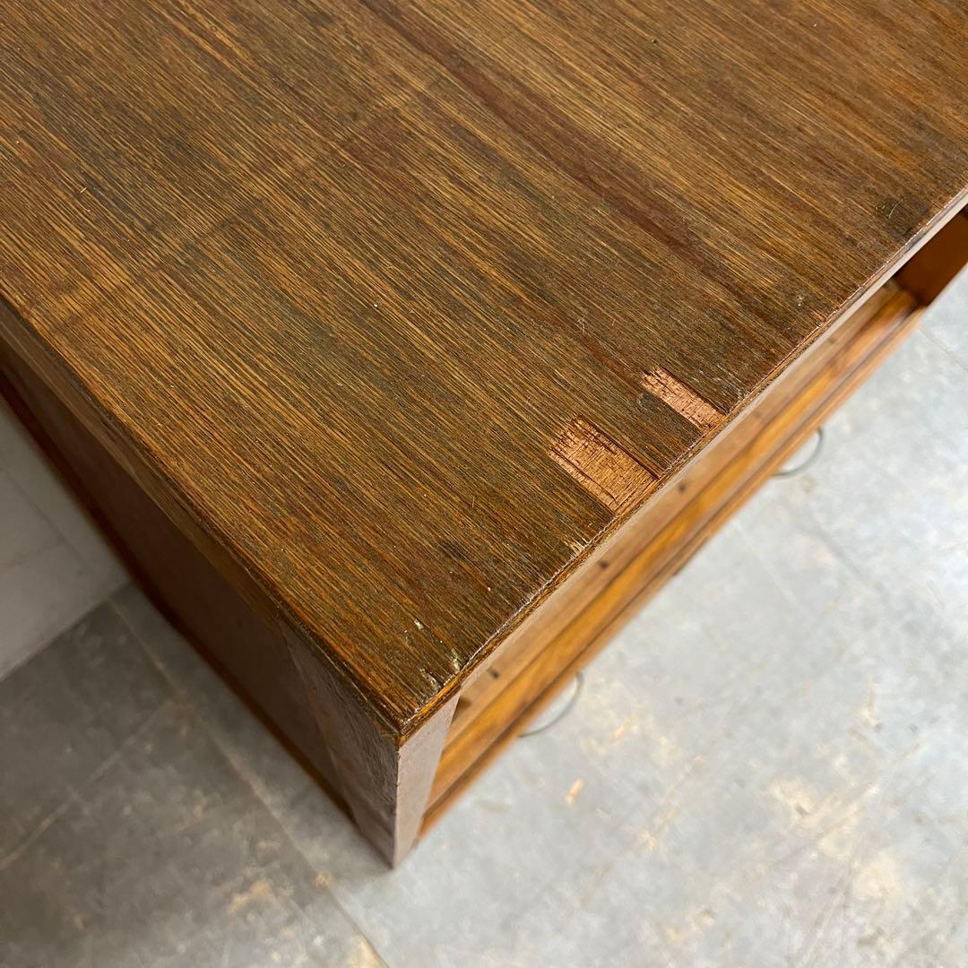 アンティーク 飾り棚 オープンラック 本棚 引き出し二杯 昭和レトロ z613