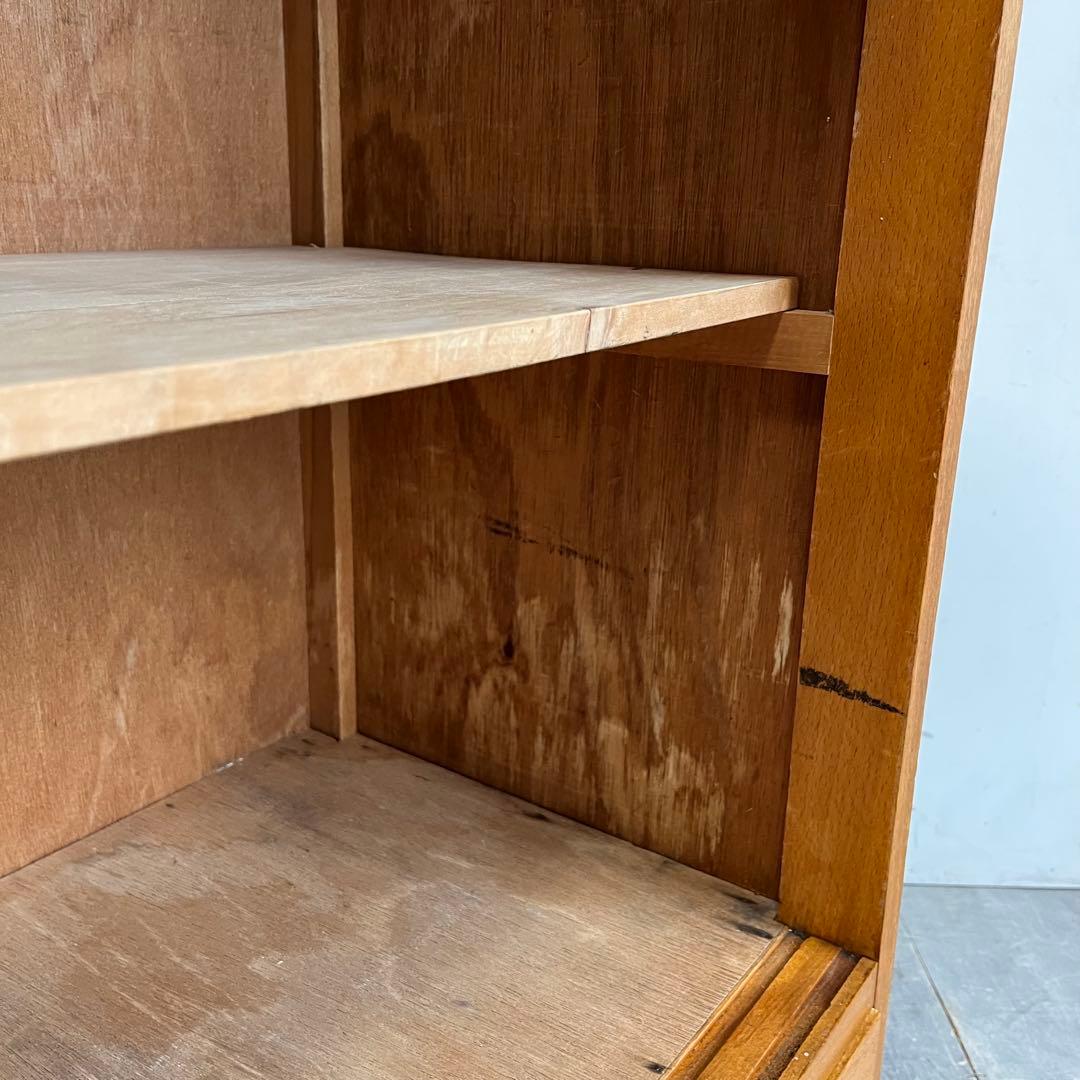 アンティーク 飾り棚 オープンラック 本棚 引き出し二杯 昭和レトロ z613