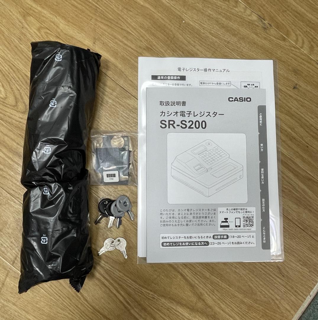 Y♢517 カシオ レジスター SR-S200-BK　ほぼ未使用！