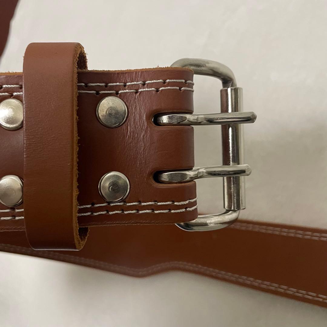 GOLD'S GYM ゴールドジム　トレーニングパワーベルト XL ブラウン