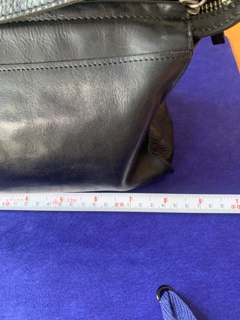 ヨウジヤマモトNOIR 黒革ショルダーバッグ