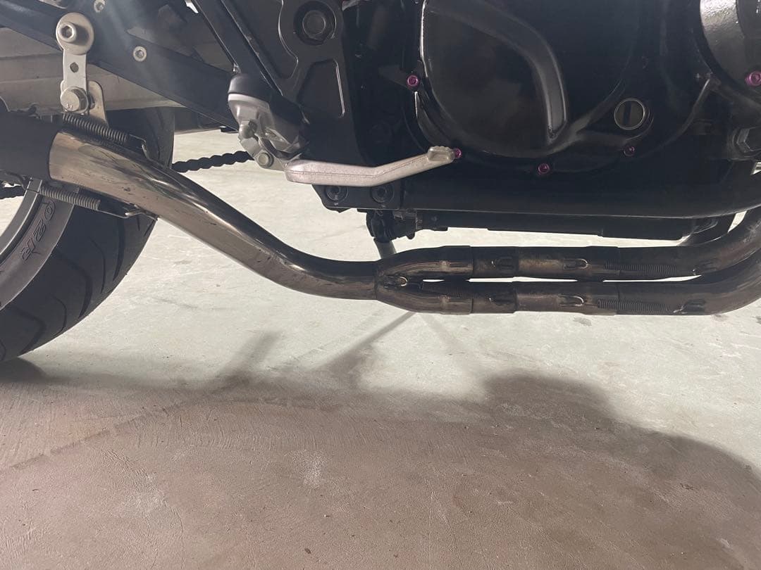 ゼファー400用42.7Πフルステンレスマフラー