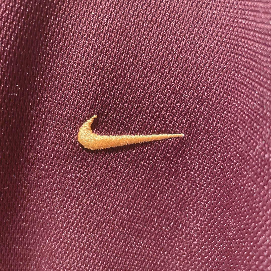 【絶妙配色】y2k/NIKEナイキ/長袖トレーニングウェア刺繍ロゴ/ブラウンXL