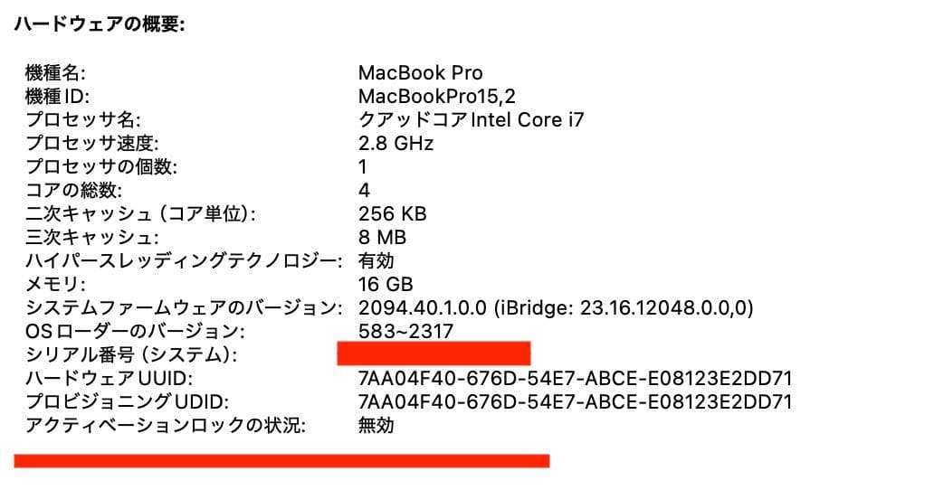コロスケ美品 MacBook Pro 2019 Core i7 16G