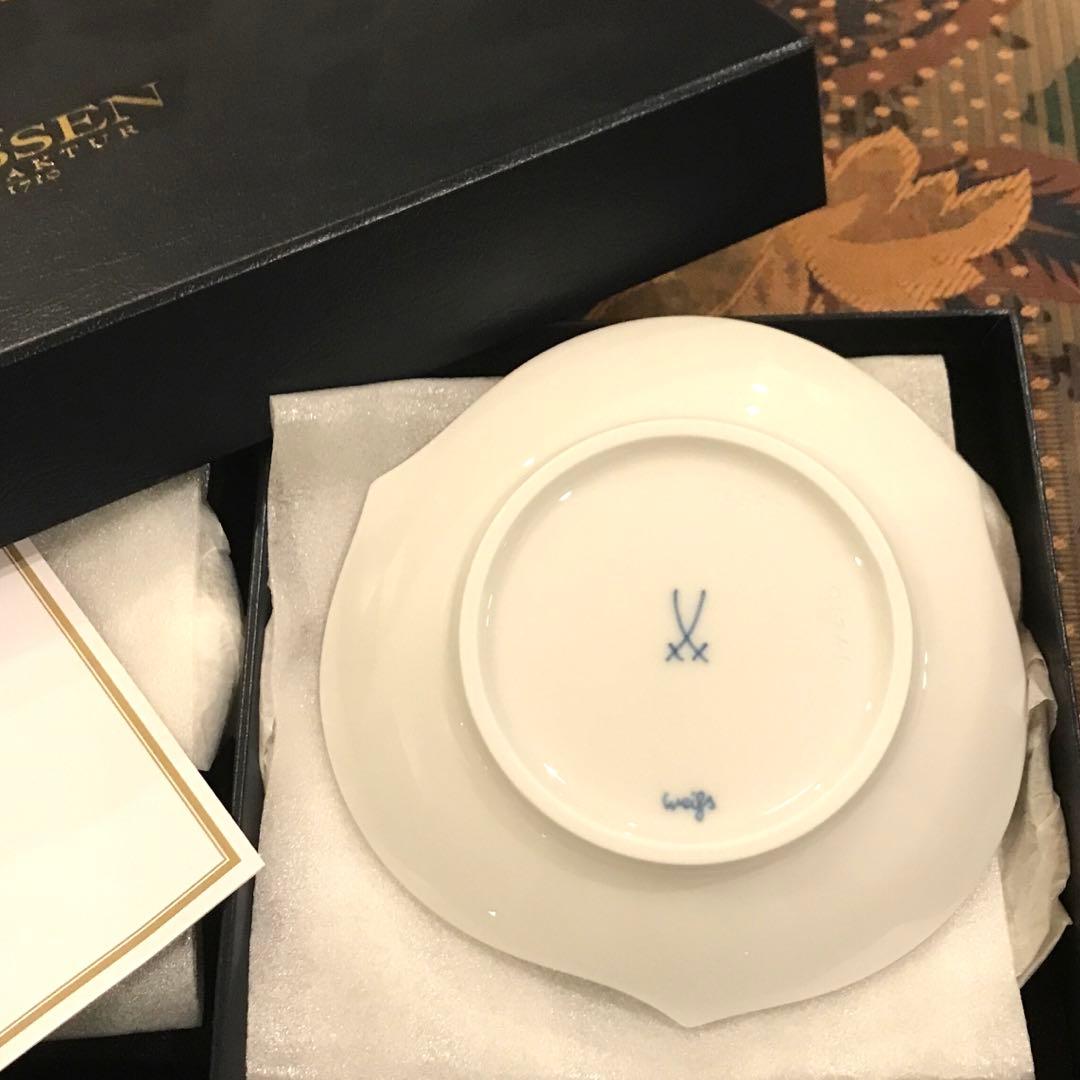 マイセン☆お皿ペアセット　波の戯れシリーズ　新品未使用品‼️