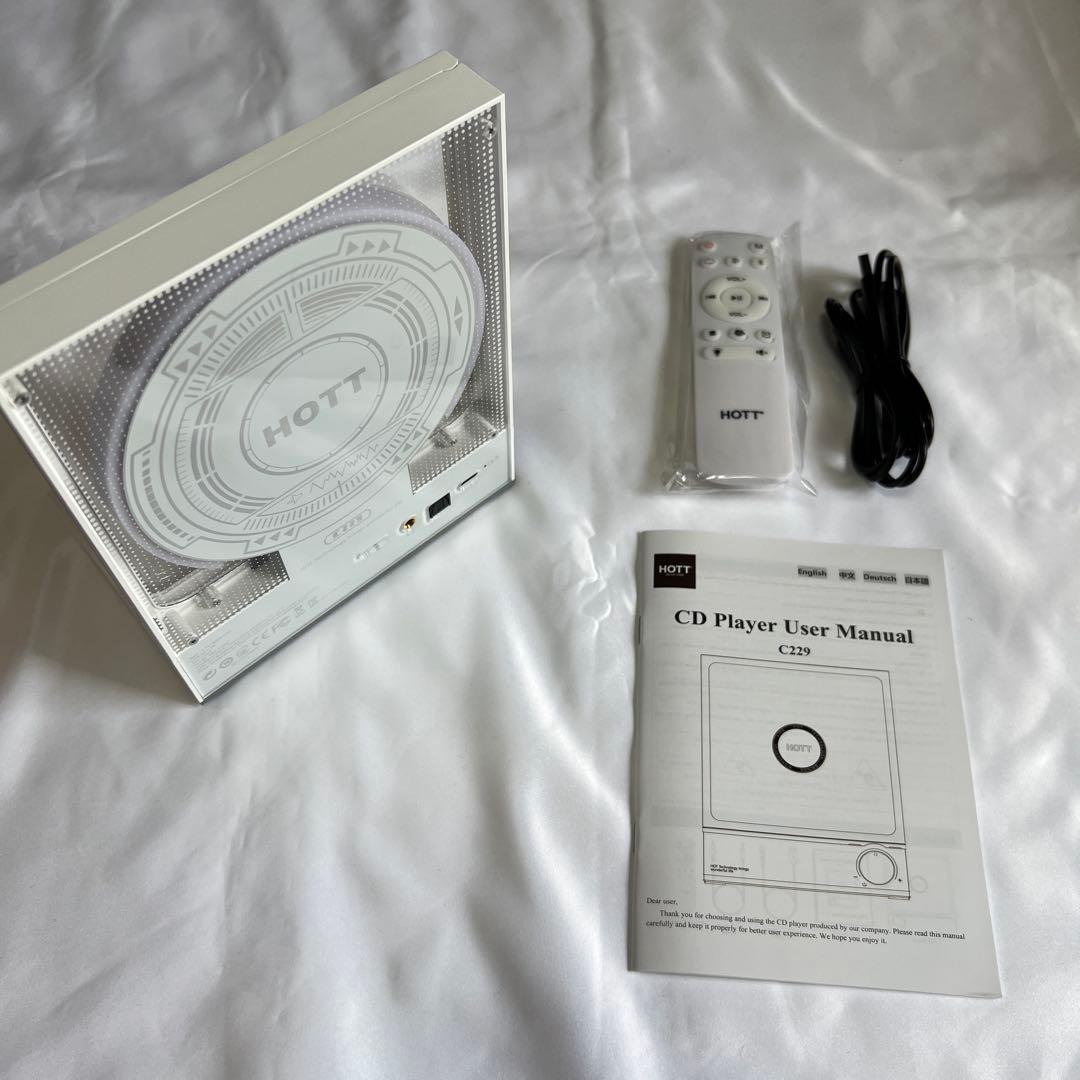 お買得❤️カラーライト付き⭐️CDプレイヤー⭐️Bluetooth⭐️リモコン付き