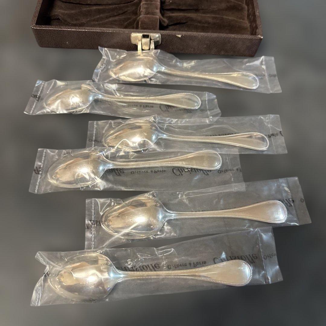 クリストフル　シルバーコーティング　パール　コーヒースプーン 6本セット