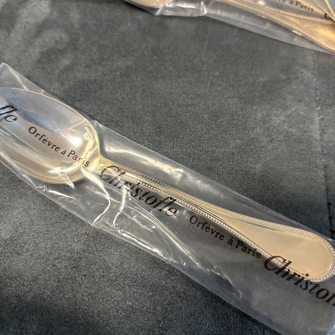 クリストフル　シルバーコーティング　パール　コーヒースプーン 6本セット