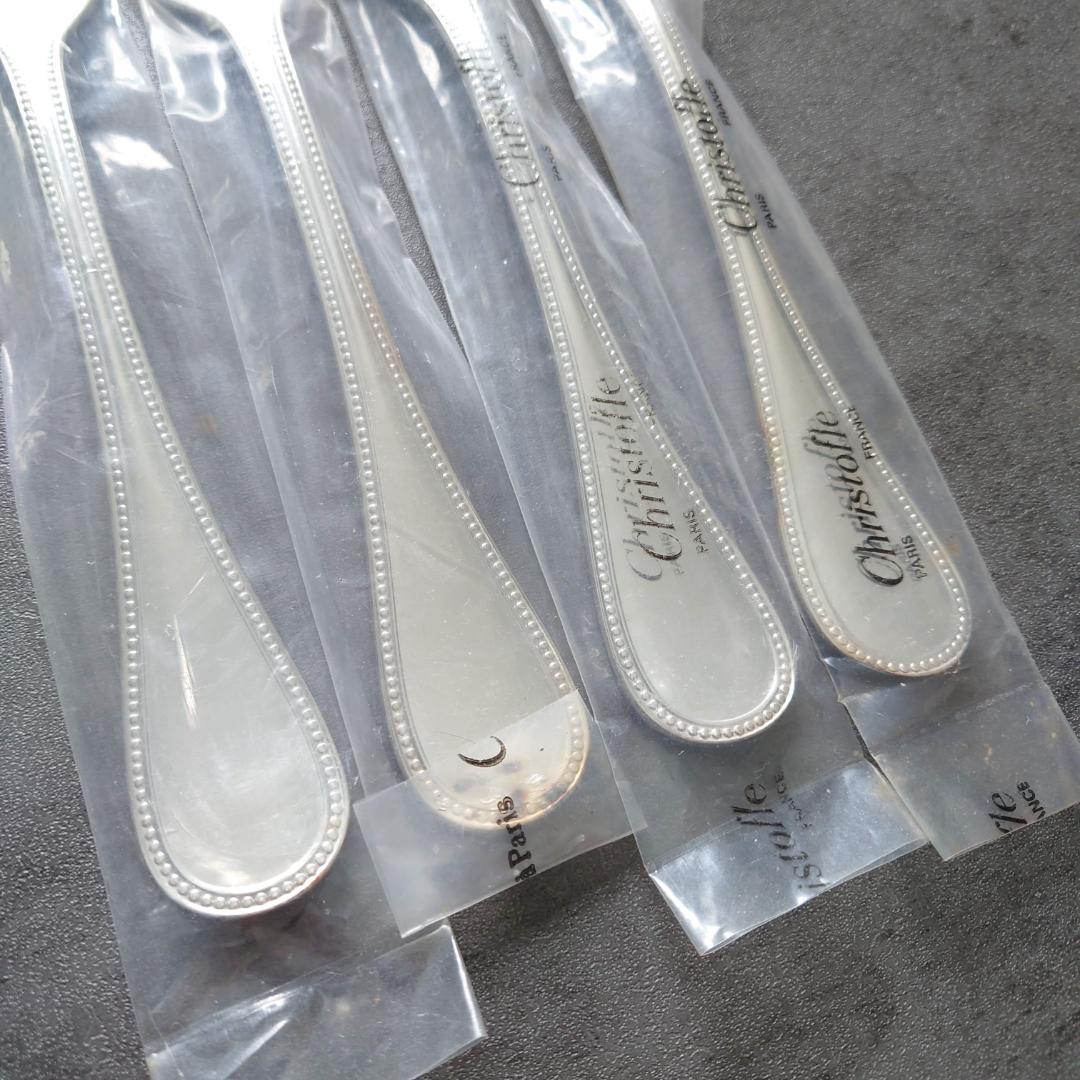 クリストフル パール 未開封 テーブルフォーク 4点