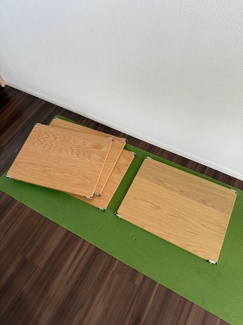 無印シェルフ 追加棚　オーク材　幅56cmタイプ用棚板セット 4枚