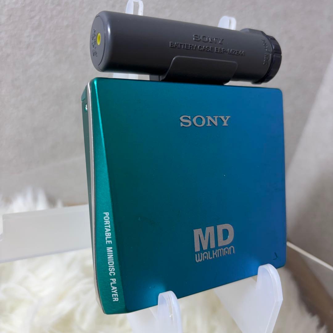 【完動品】SONY MD WALKMAN MZ-E75 グリーン MDプレーヤー