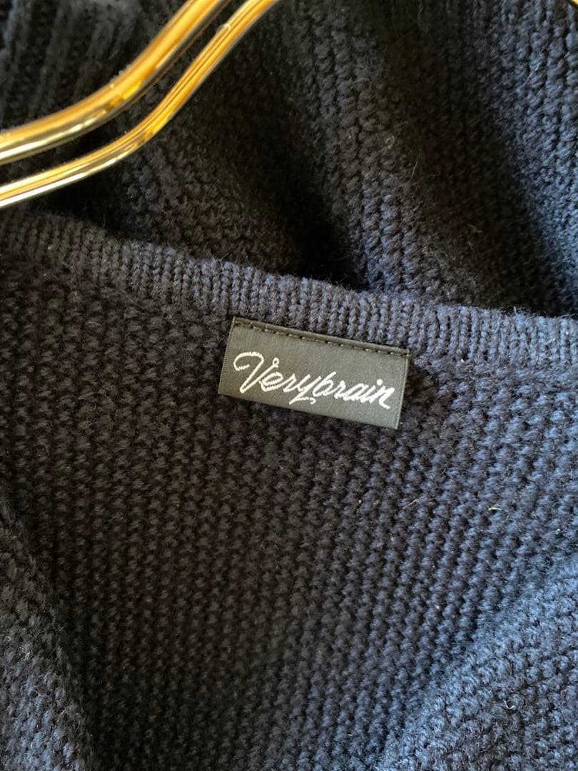 Verybrain 紺　カーディガン　ニット