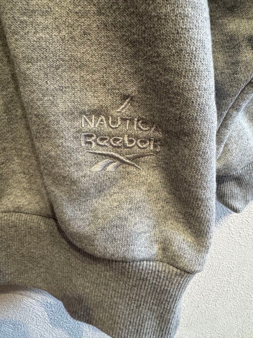 NAUTICA Reebok コラボ スウェット XL グレー ノーティカ