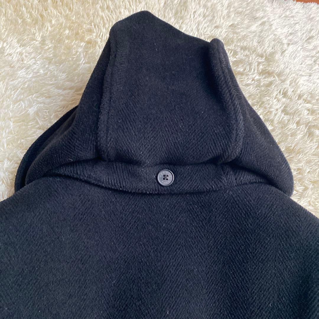 【希少】HERMES エルメス ダッフルコート ヴィンテージ 50 ブラック 黒