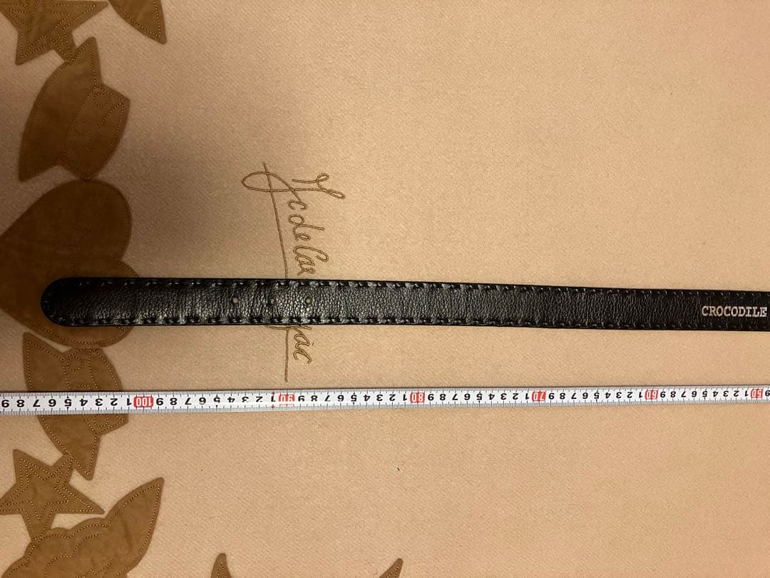 クロコダイル艶あり バックルなし