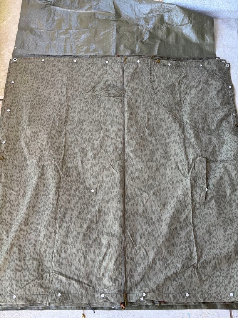 東ドイツ軍　軍幕　タープ　テント　コットン軍幕　ミリタリー キャンプ　キャンプ