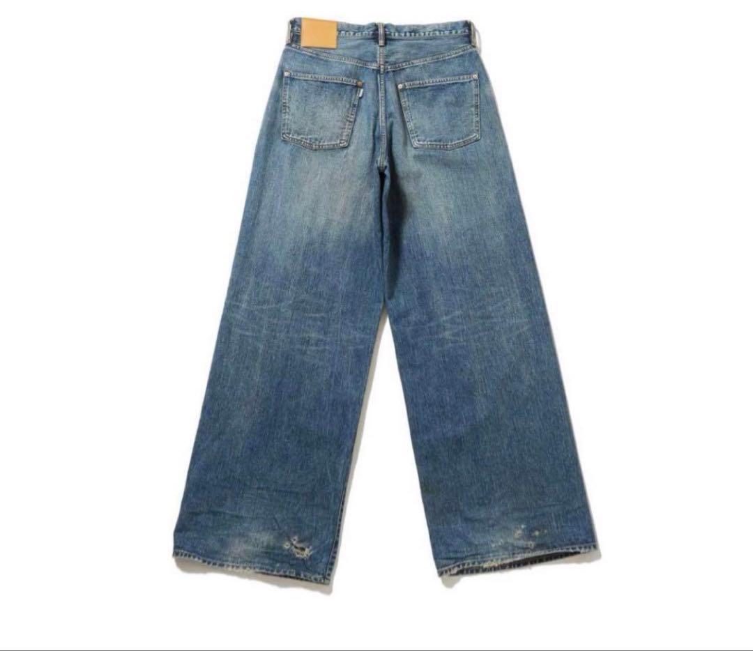 パンツ 24ss FADED MODERN DENIM WIDE TROUSERS
