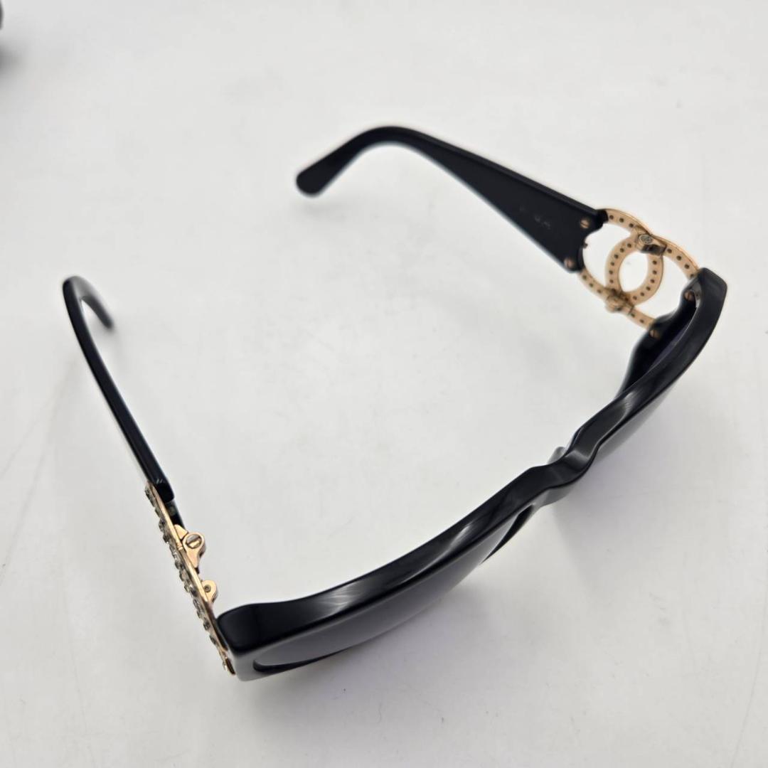 CHANEL シャネル サングラス ココマーク ラインストーン付 ケース・箱付き