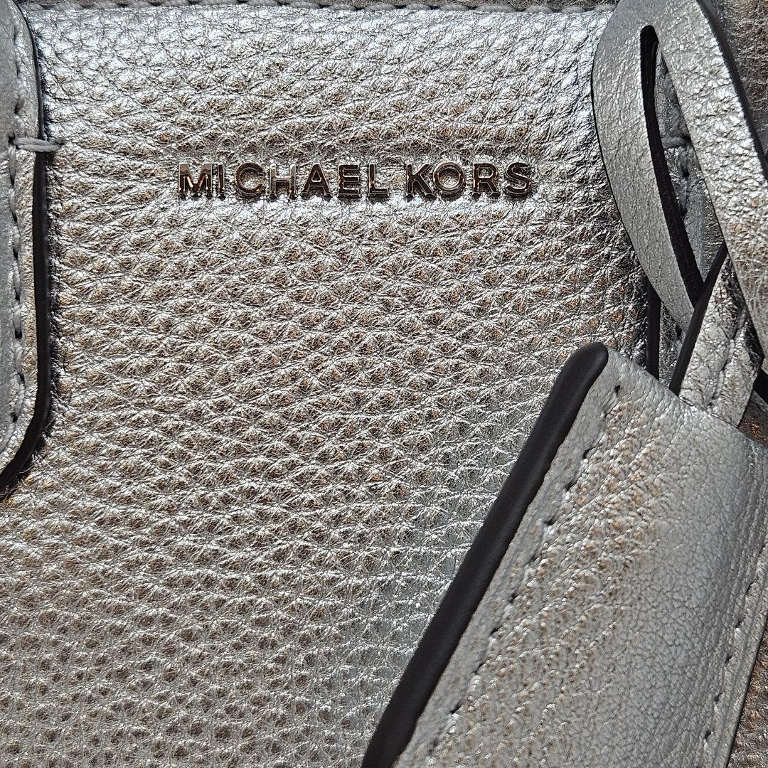 マイケルコース ショルダーバック ハンドバッグ シルバー スモール