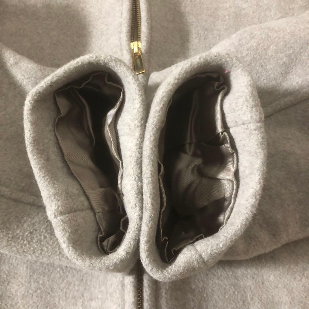 ノーブル MTRカラーレスジップショートコート カシミヤ ベージュ