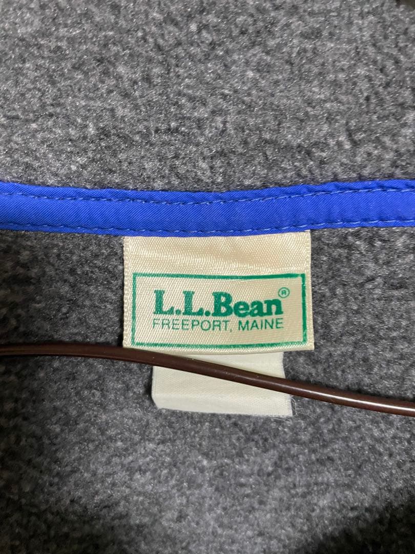 S*G様 希少 80sL.L.Bean ハーフスナップ フリース 筆記体ロゴ刺繍
