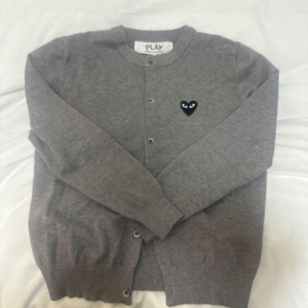 コムデギャルソン グレー カーディガン M