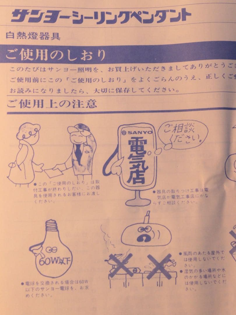 ペンダントランプ サンヨー ミッドセンチュリー 昭和レトロ 北欧 照明器具